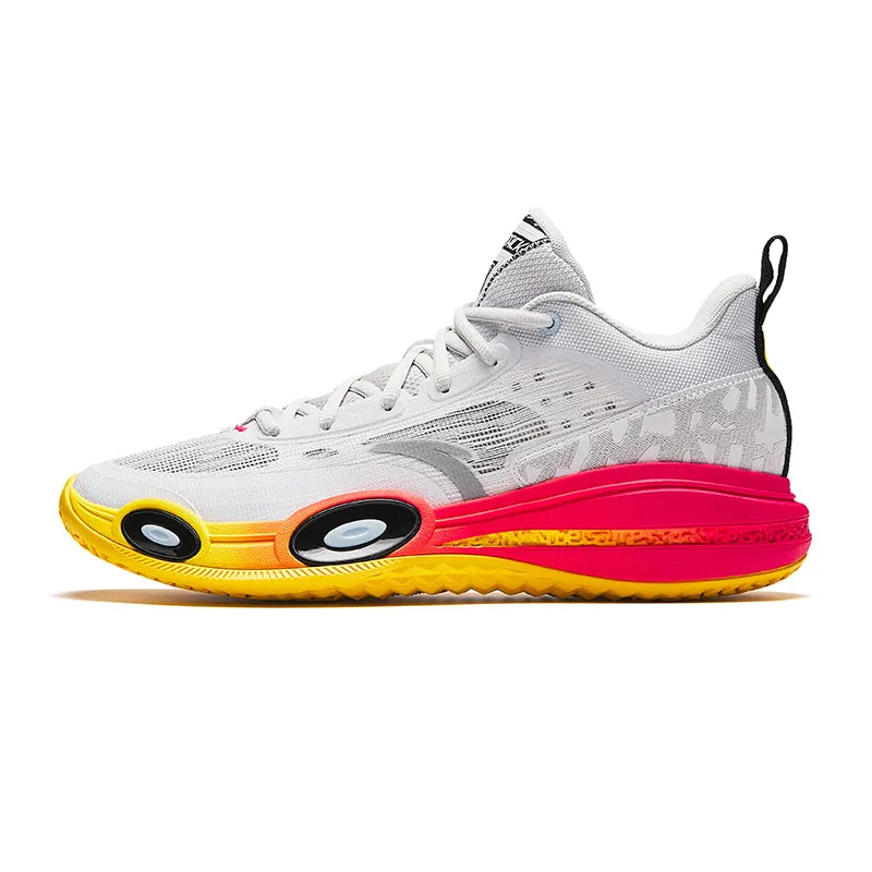 Torsional Stability Plate Compression Molded Collar ANTA Men's Shock The Game Attack 6 Basketball Shoes