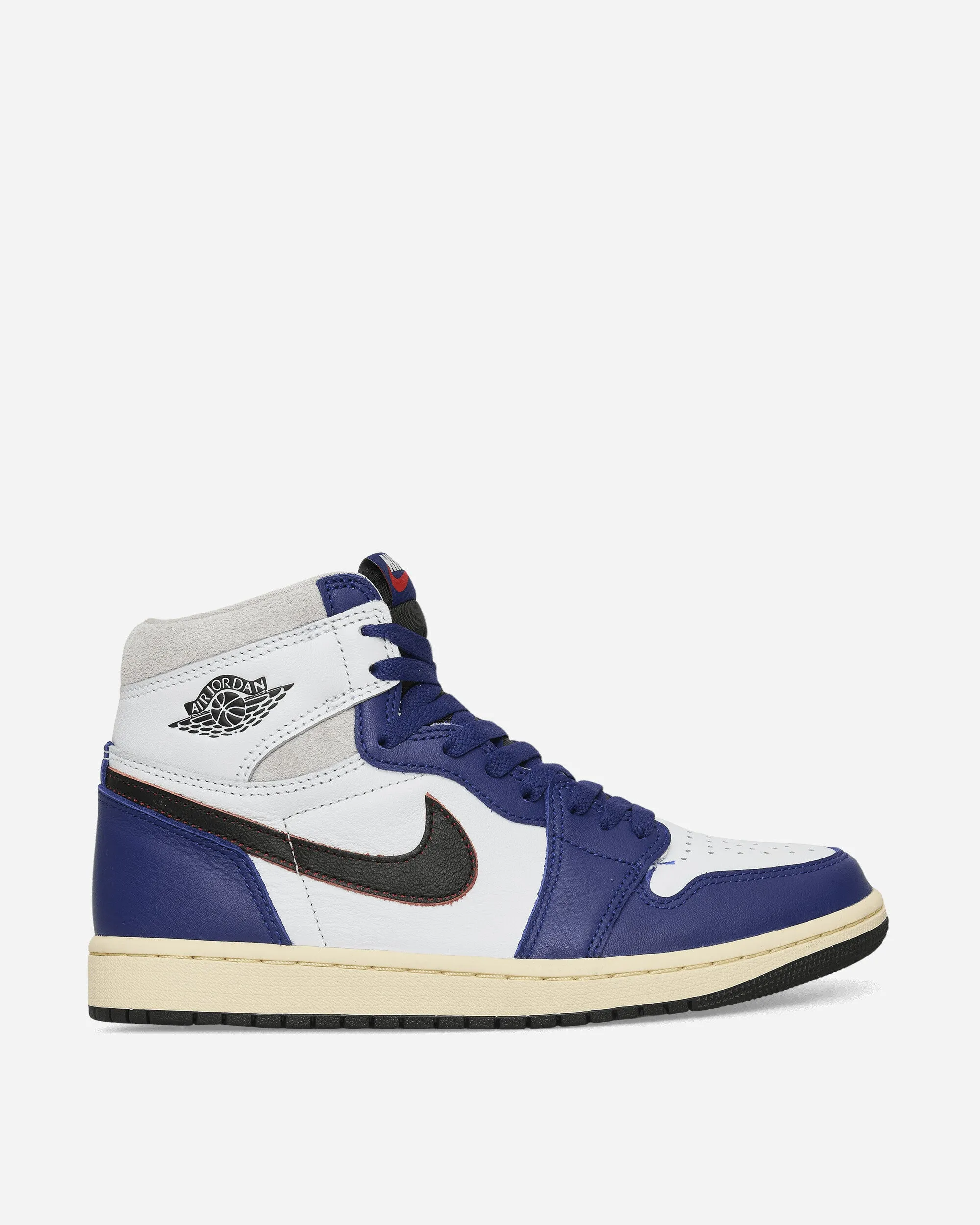 Air Jordan 1 High OG 'Rare Air' Sneakers White / Deep Royal Blue Anti   Microbial well made
