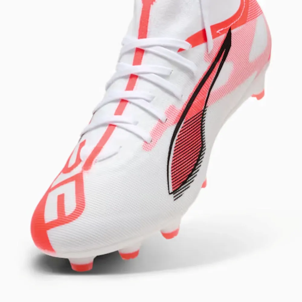 Daily Errand Puma Ultra 5 Match  FG/AG Football Boots (White/Black/Glowing Red)