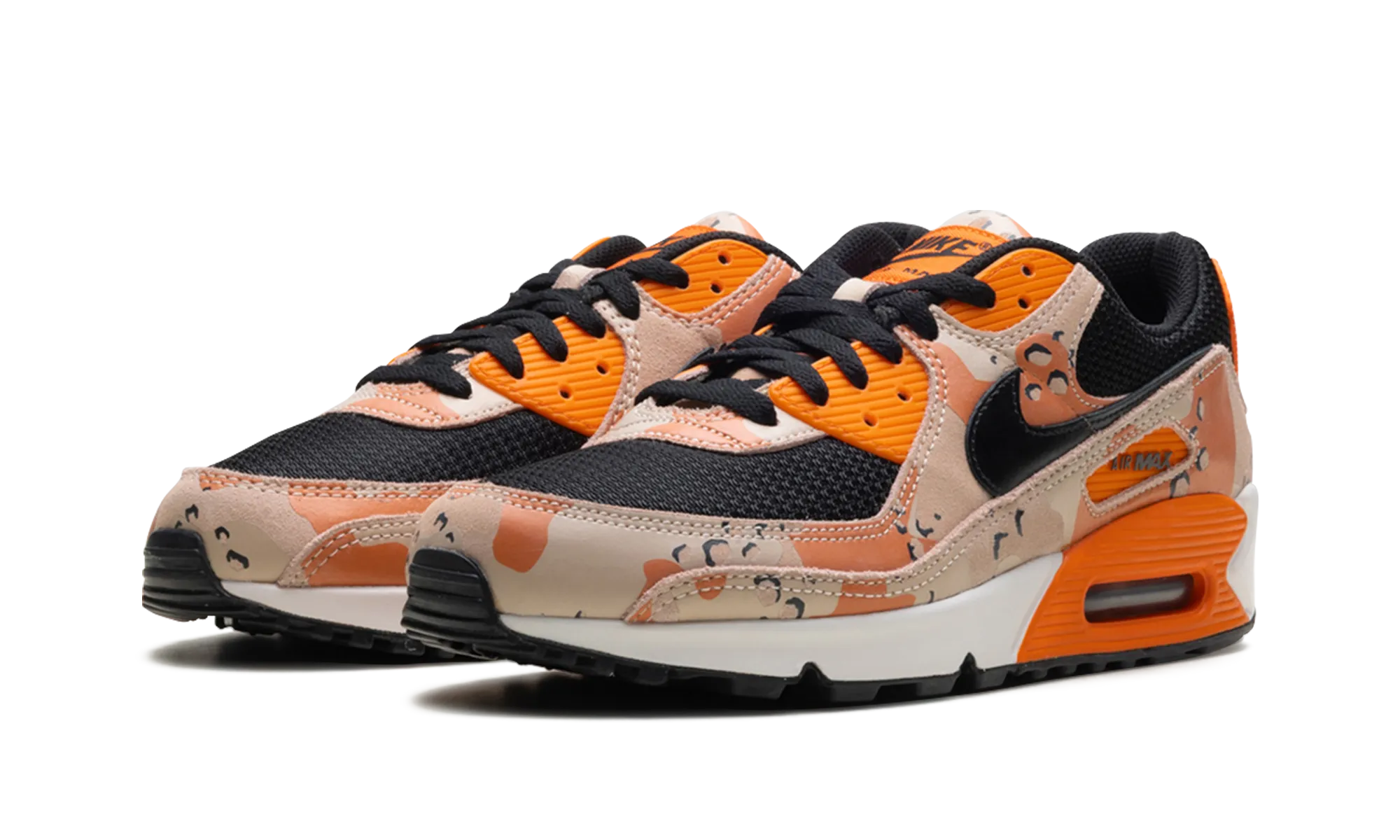 running in obstacle races shoes Soft Lining Air Max 90 Premium "Bio Beige / Safety Orange / Phantom / Black"
