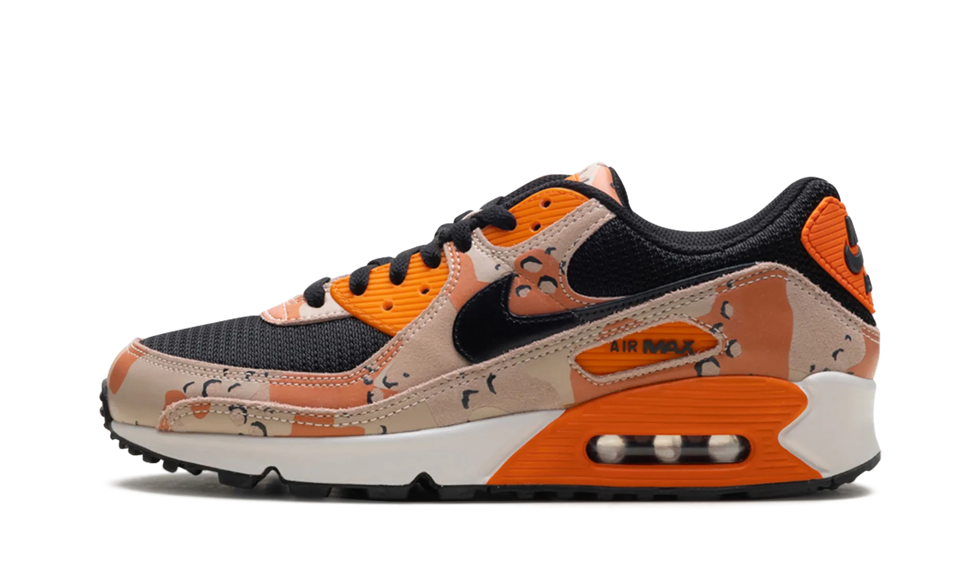 Air Max 90 Premium "Bio Beige / Safety Orange / Phantom / Black" running with gloves Replaceable Parts