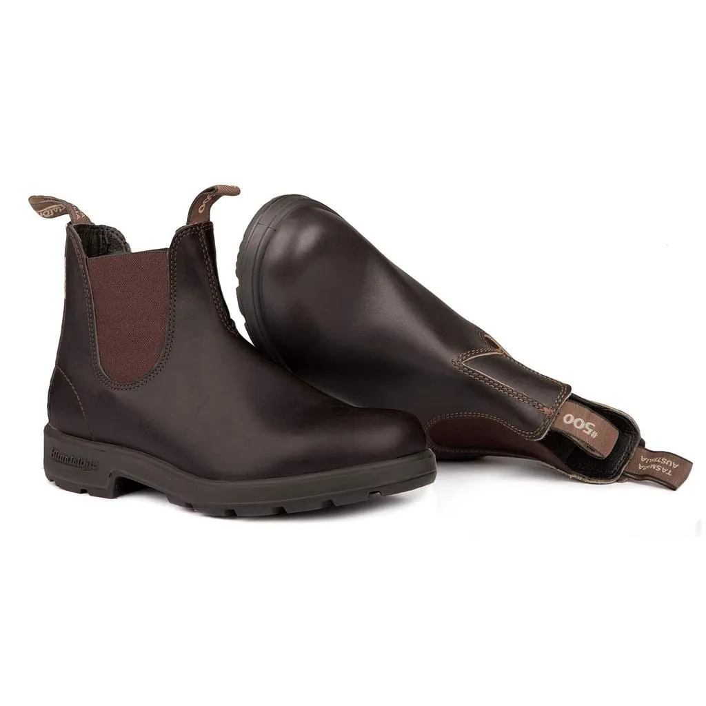 Comfortable backstay Deep Grooves Blundstone 500 - Original - Stout Brown