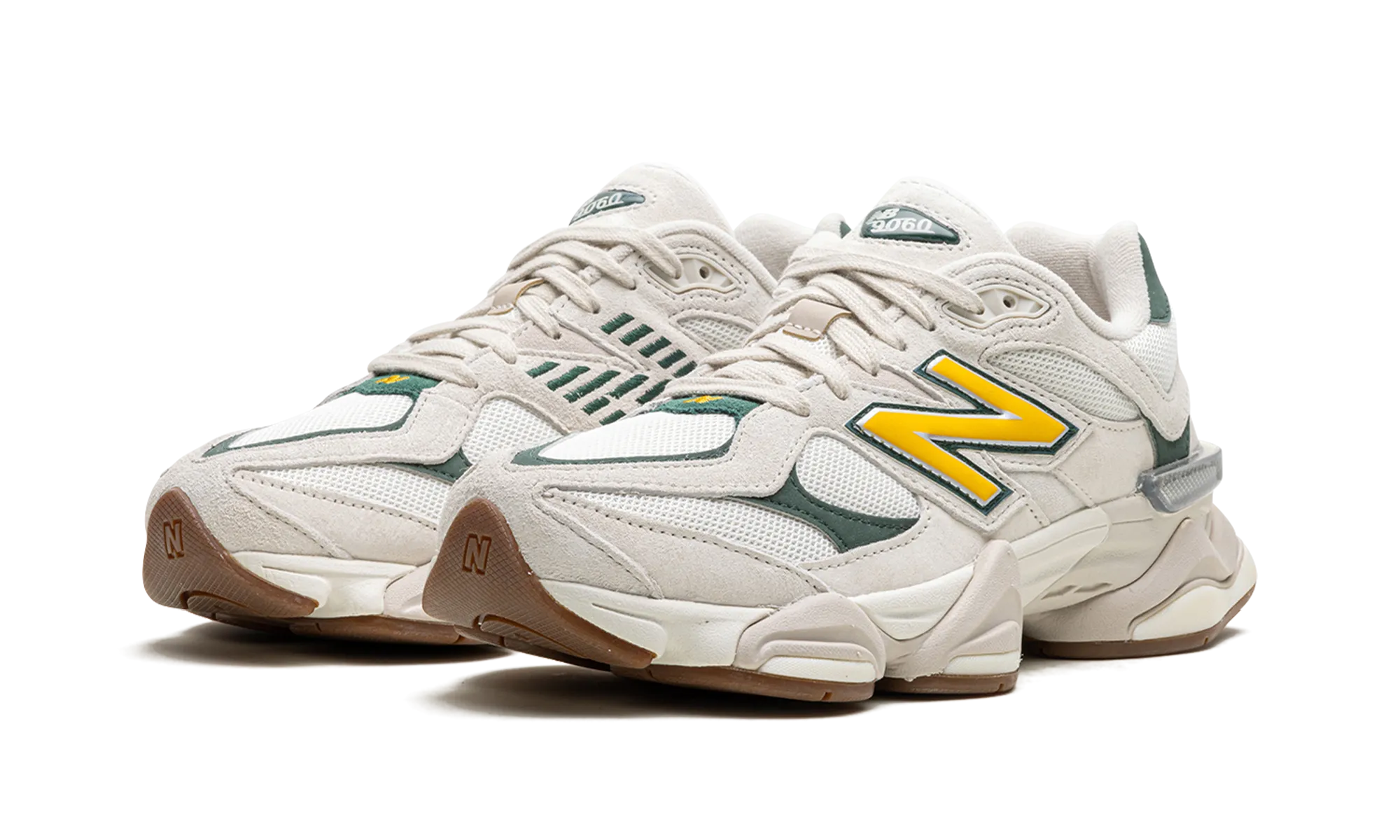 9060 "White Green" stability - shoes hybrid design