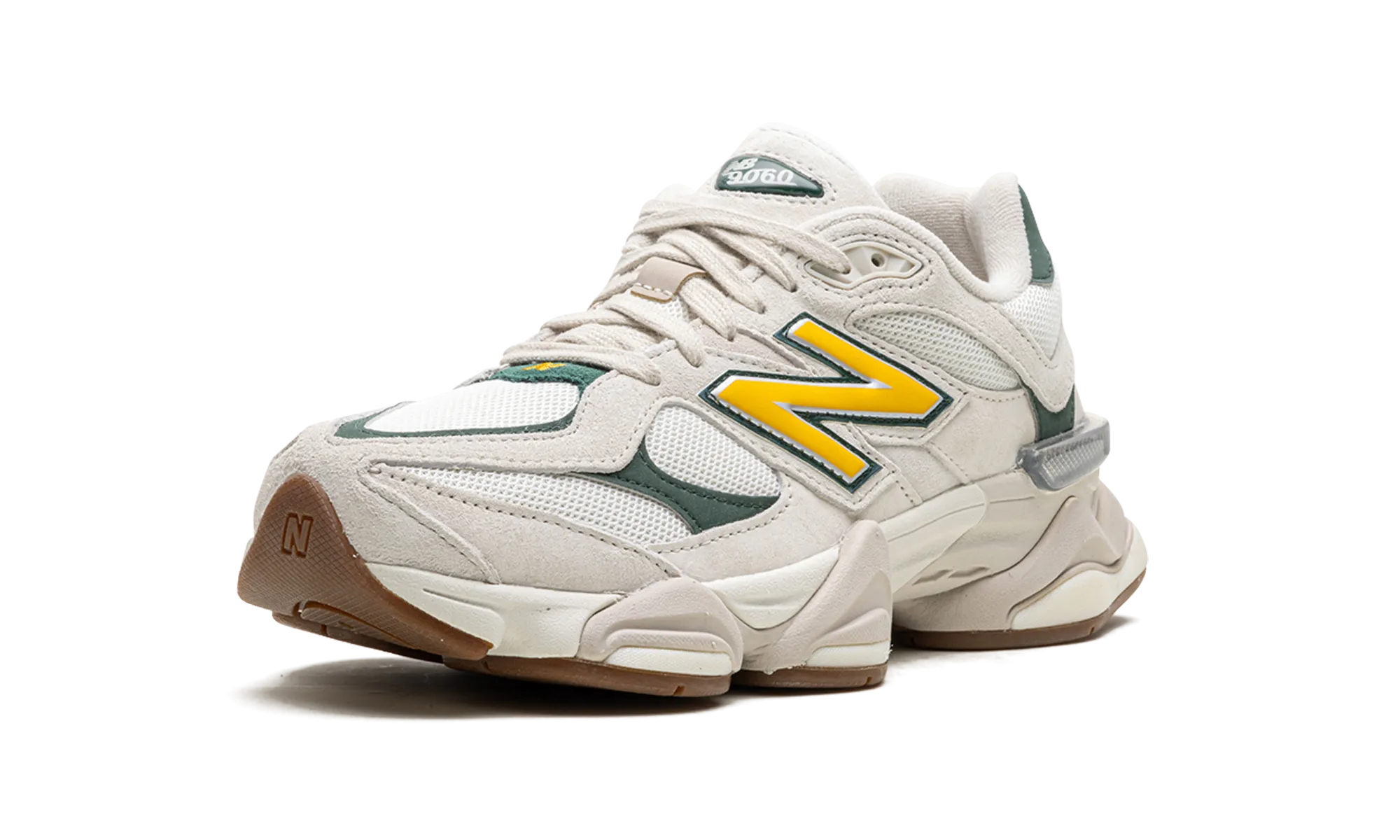 9060 "White Green" running with a molded insole