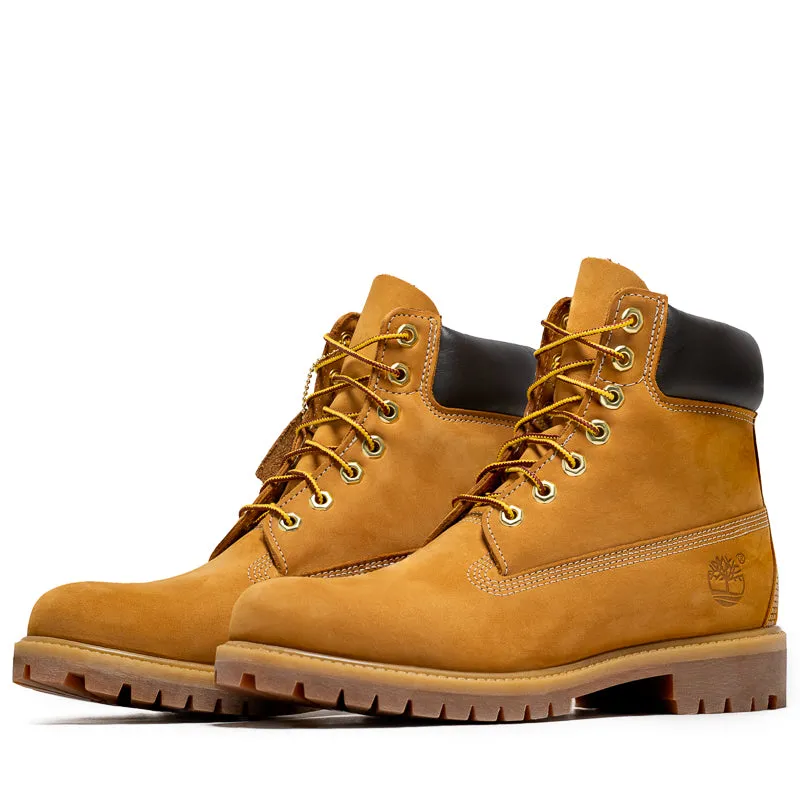 Timberland Premium 6" Lace Up Waterproof Boot - Wheat Clean Form Extreme Comfort