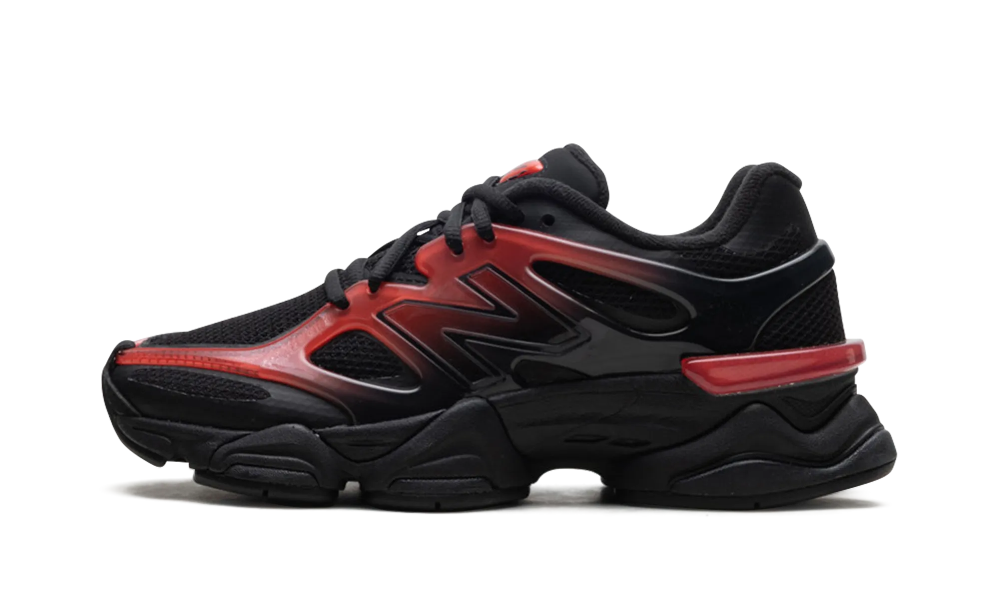 9060 "Black Red Gradient" neoprene running shoes