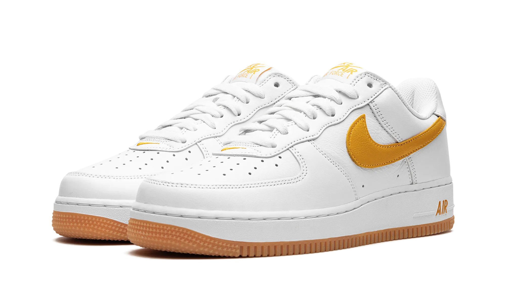 Softer Touch Clean Aesthetic Air Force 1 Low "Waterproof - University Gold"