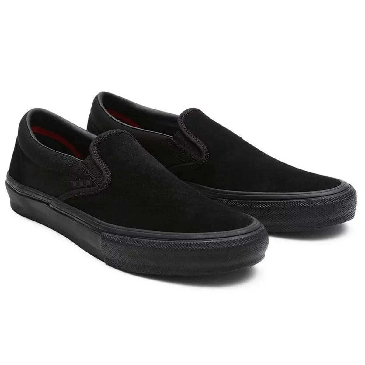 Tough Sole Vans - Skate Slip On Shoes Black/Black