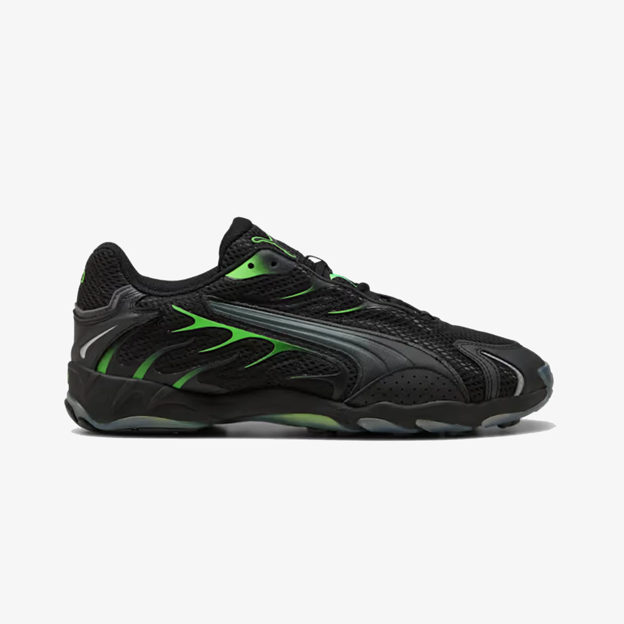 Fit And Go Pillow Base PUMA | INHALE LIGHTWEIGHT CASUAL { PUMA BLACK/GREEN GLARE