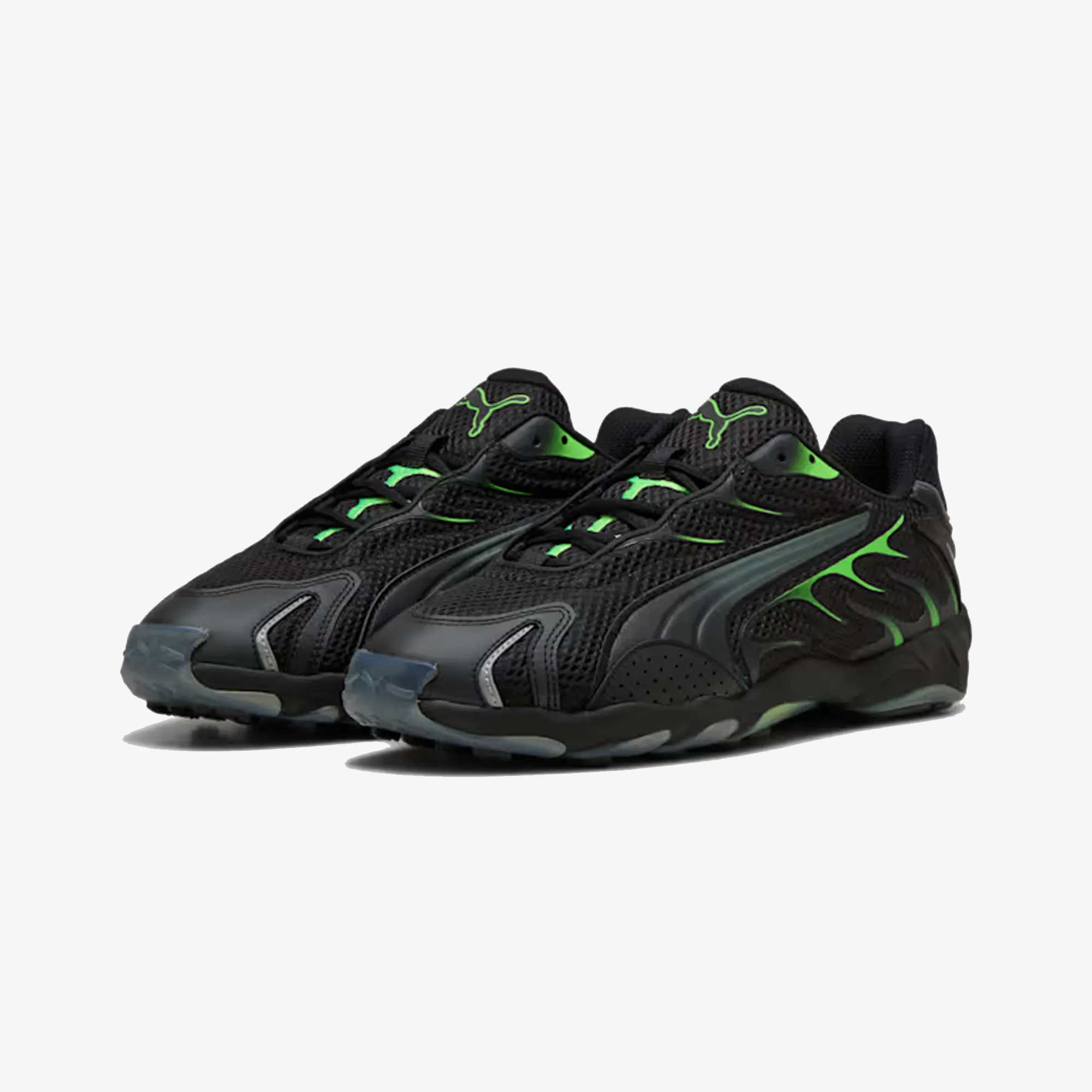 Daylong Use PUMA | INHALE LIGHTWEIGHT CASUAL { PUMA BLACK/GREEN GLARE