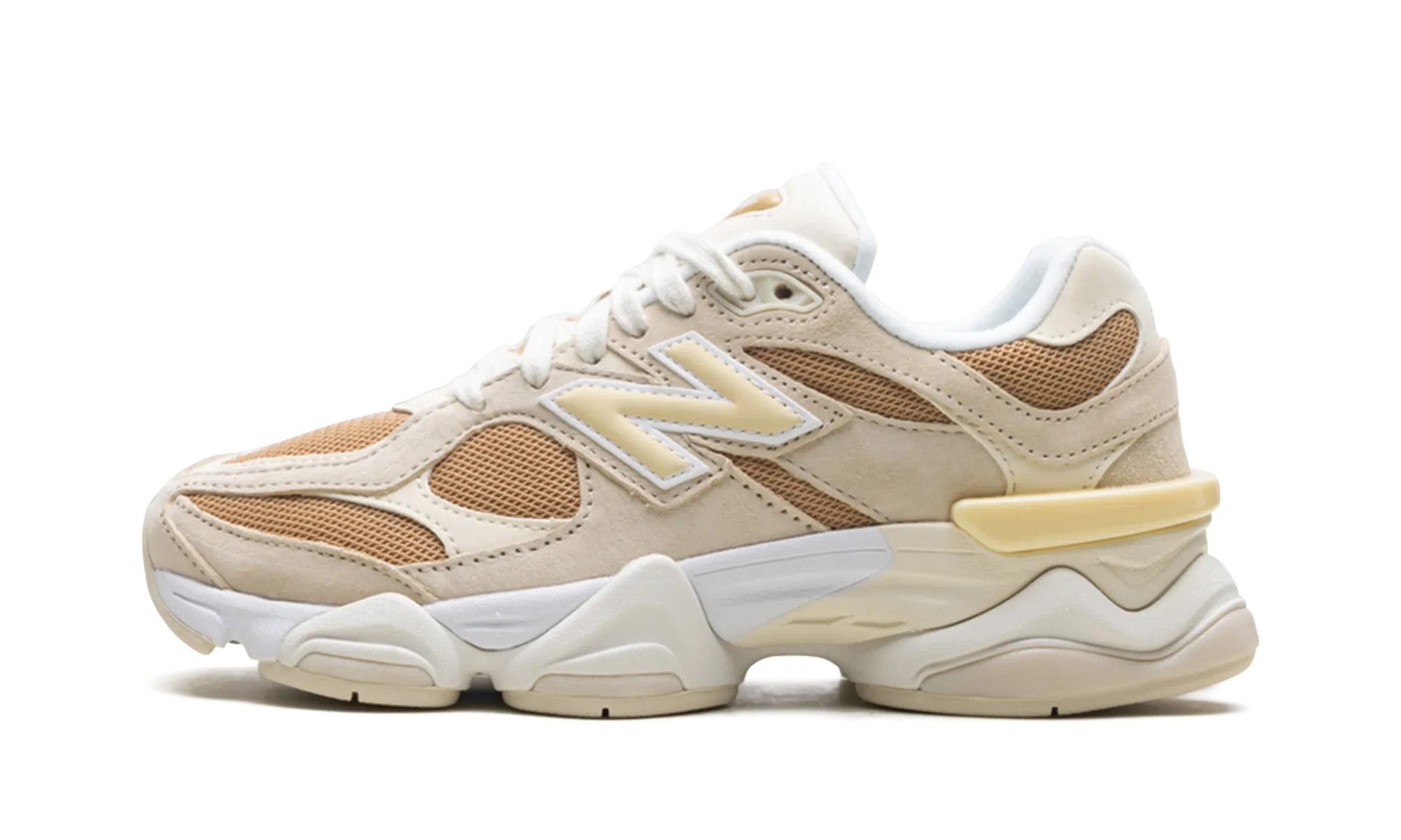 stain - resistant shoes running in a yoga studio shoes 9060 "Brown Ivory White"