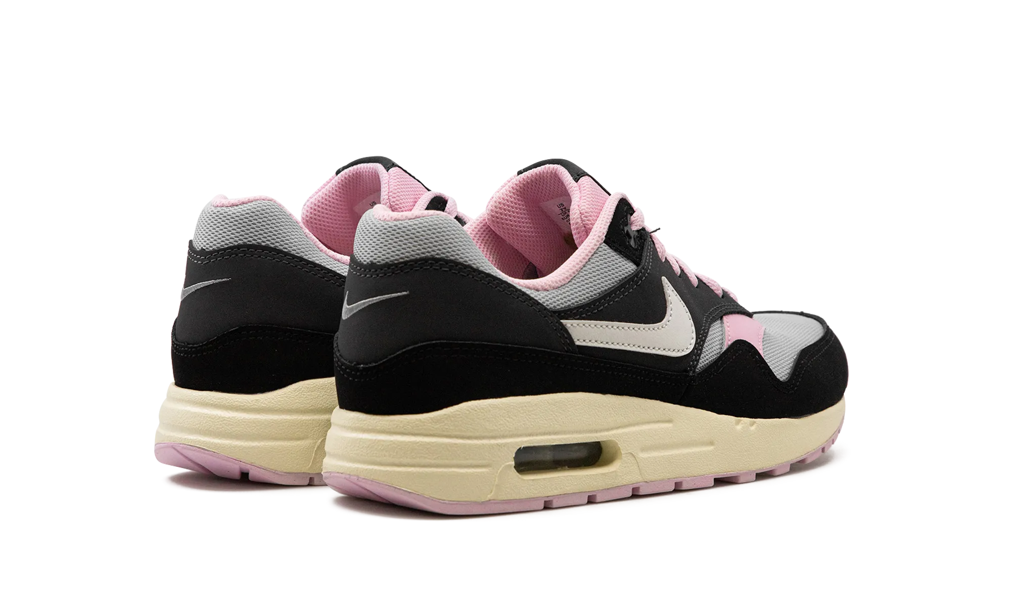 Air Max 1 GS "Black Anthracite Pink Foam" park shoes impact - resistant running shoes