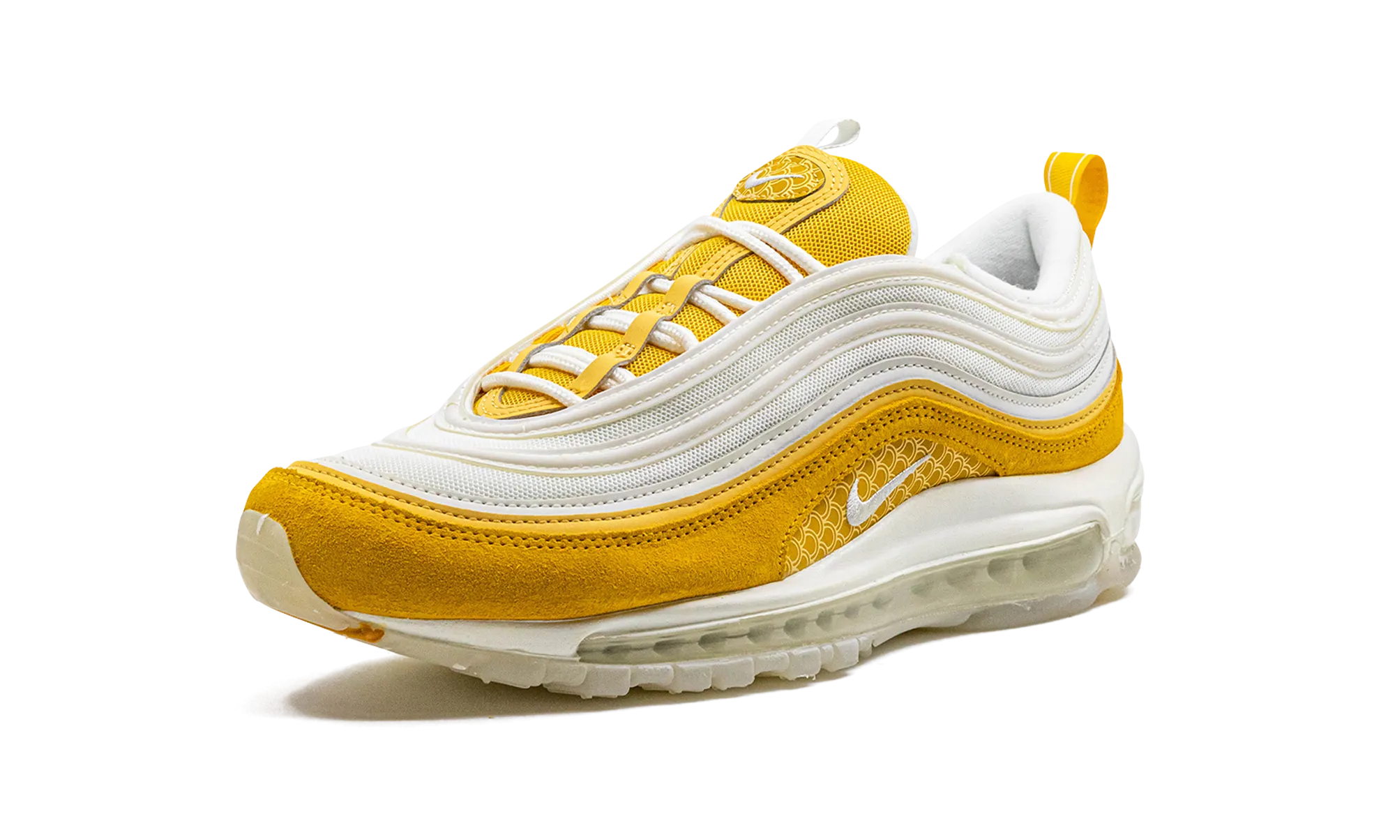 Air Max 97 PRM "Koi Fish" running in a suburban area shoes