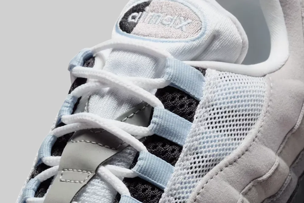 Lightweight Performance Snowy running traction Women's Air Max 95 Big Bubble 'Blue Tint'