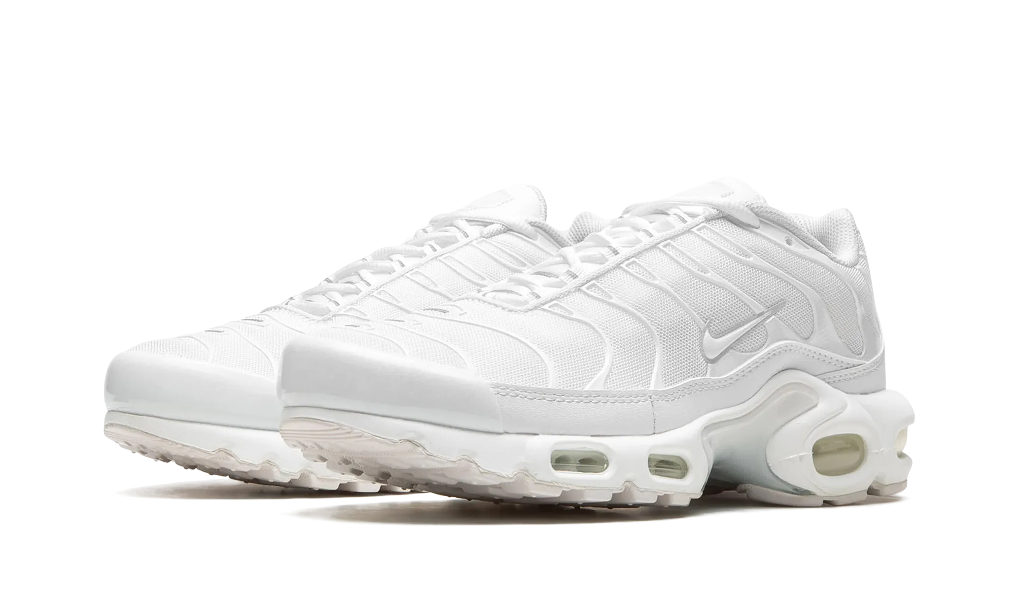 synthetic leather shoe feature AIR MAX PLUS WMNS "Pure Platinum"