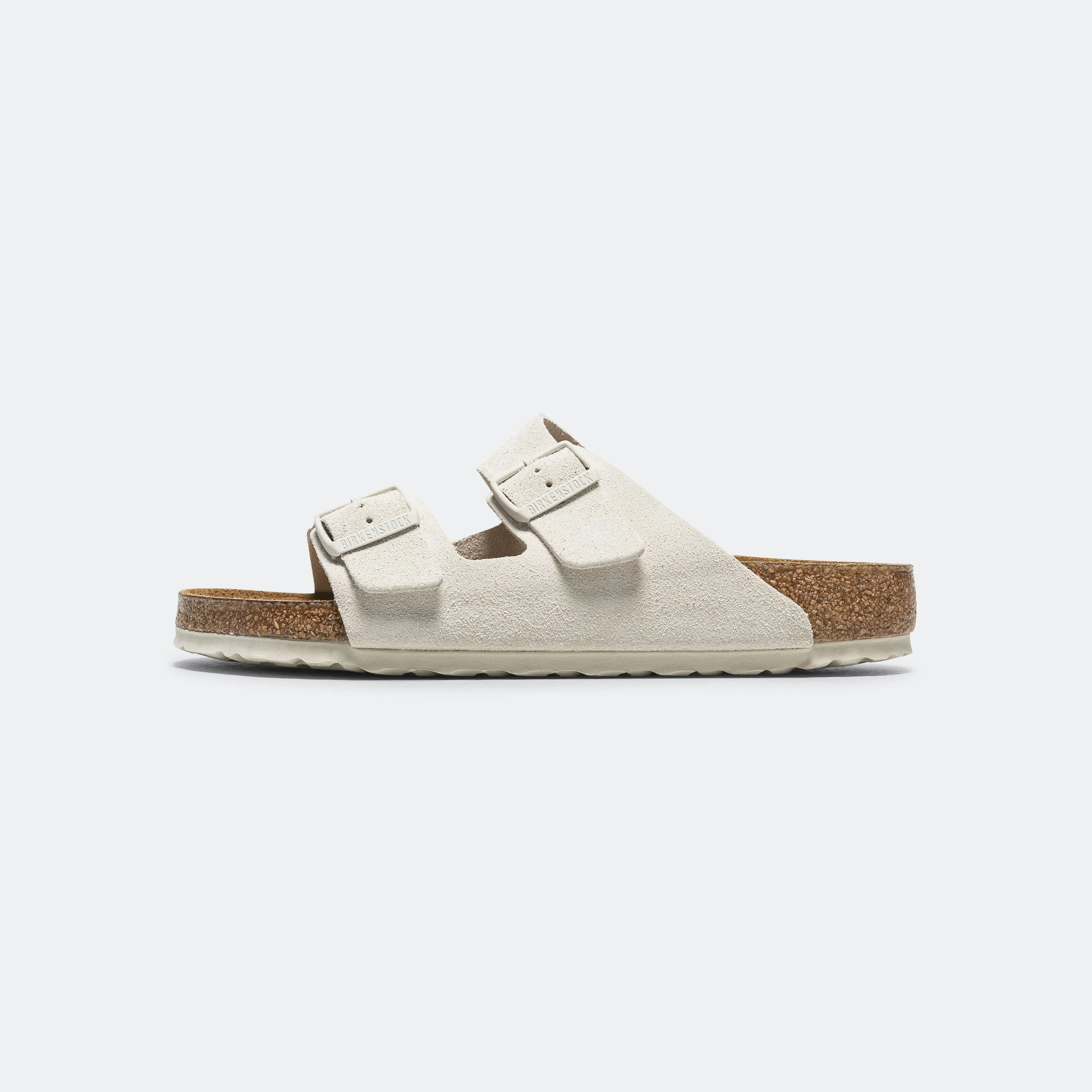 Breathable Sandals Relaxing Sandals Arizona SFB - Antique White Suede Leather