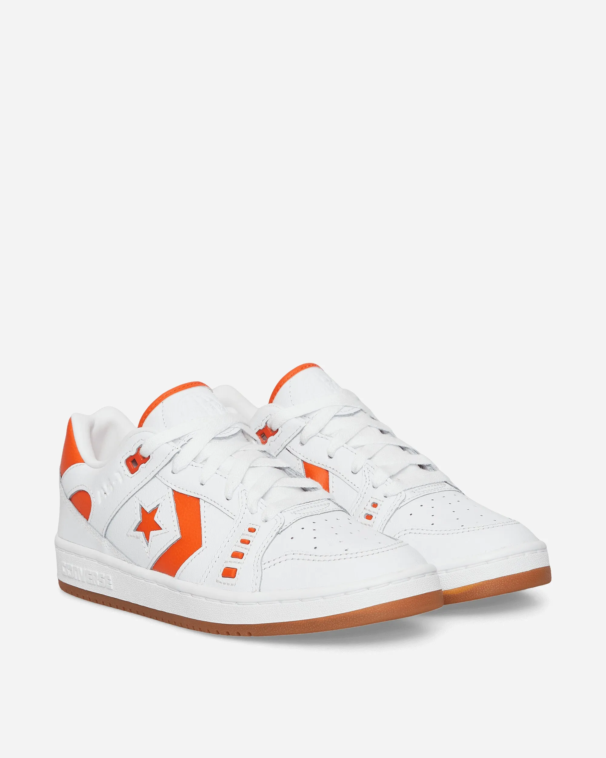 AS-1 Pro Sneakers White / Orange Torsional Stability Feature Canvas Material