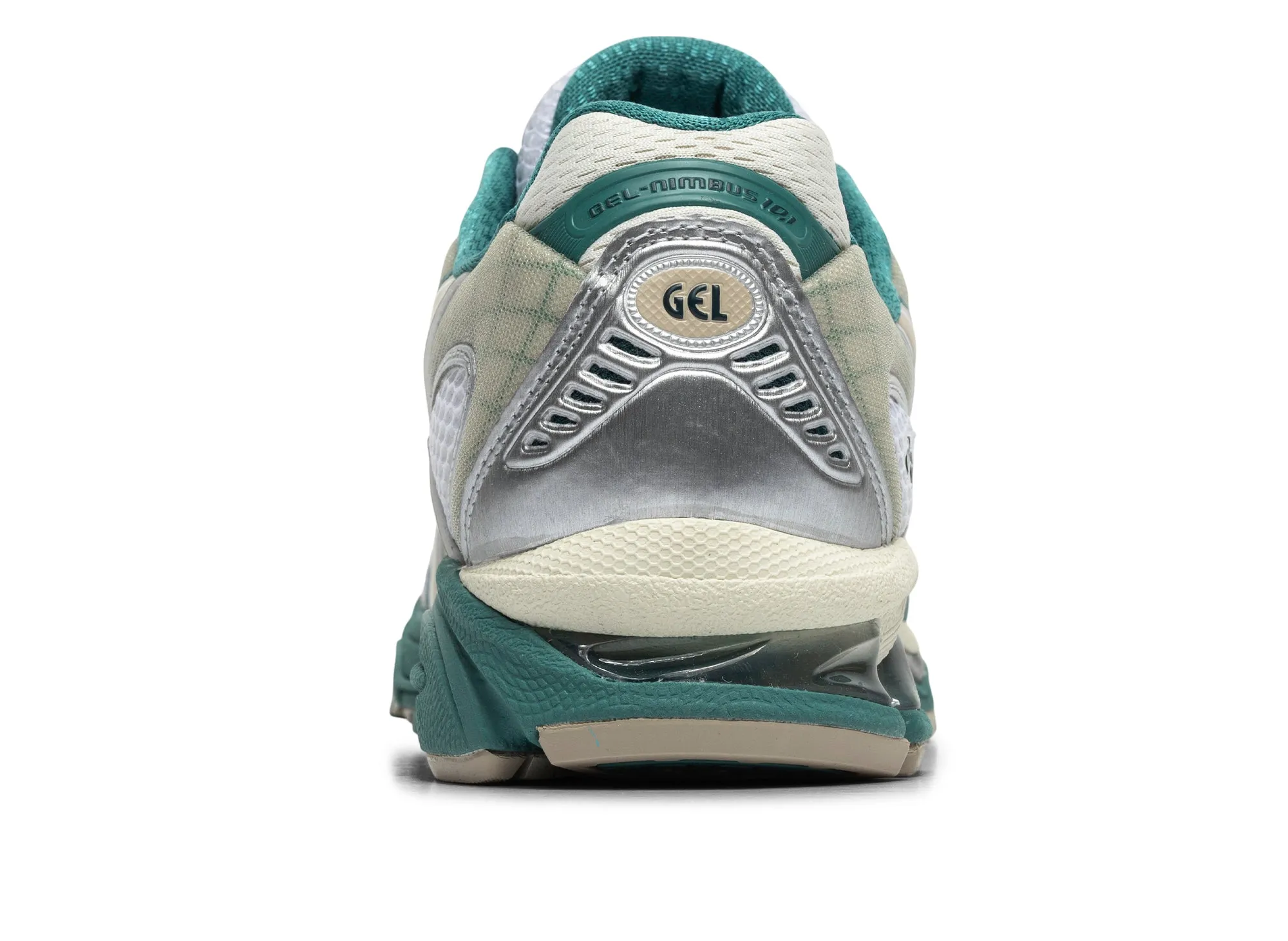 Asics Gel-Nimbus 10.1 'White / Rainy Lake' Moist Guard ergonomic