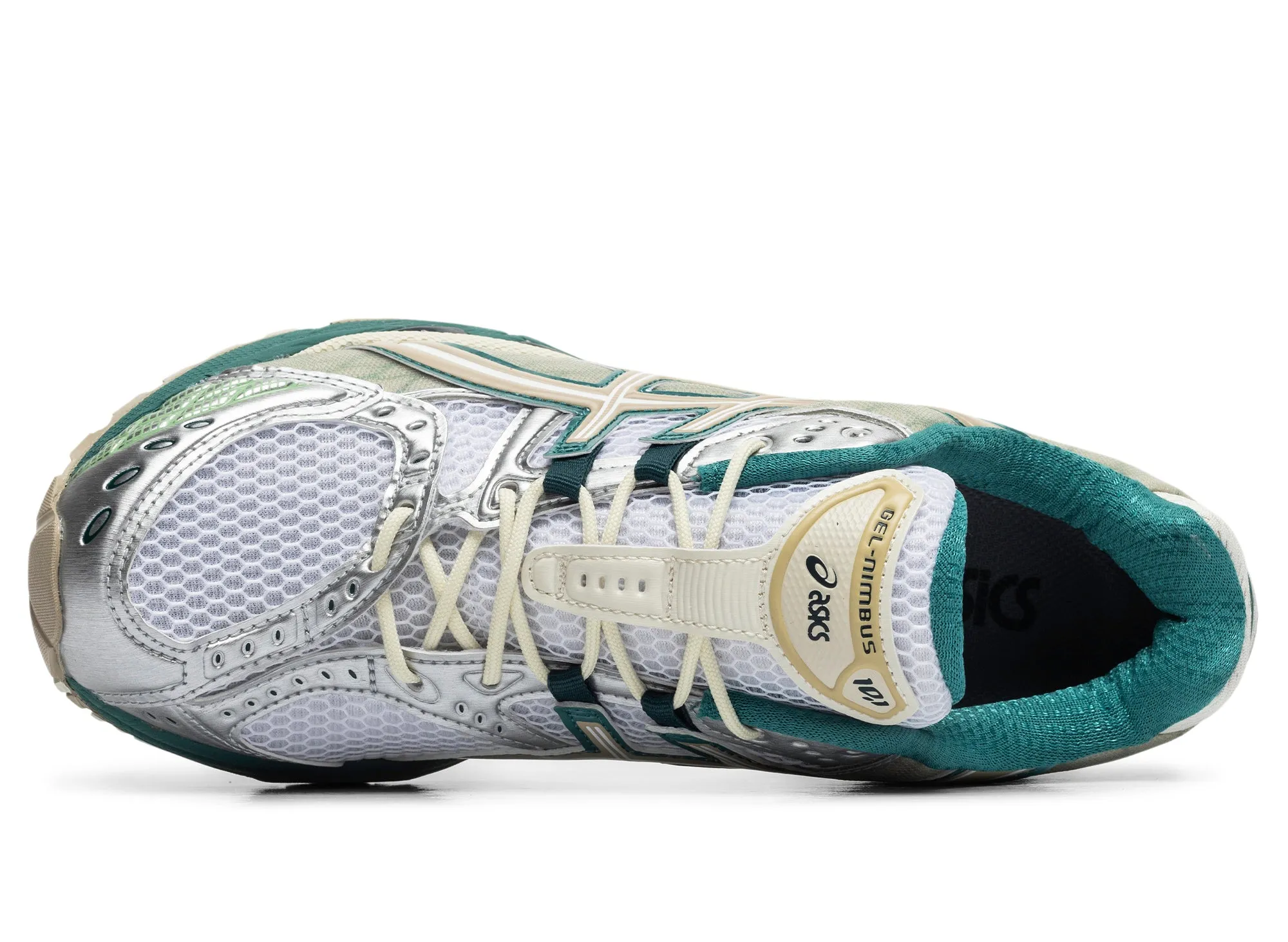 Asics Gel-Nimbus 10.1 'White / Rainy Lake' Trend Hot Clean White