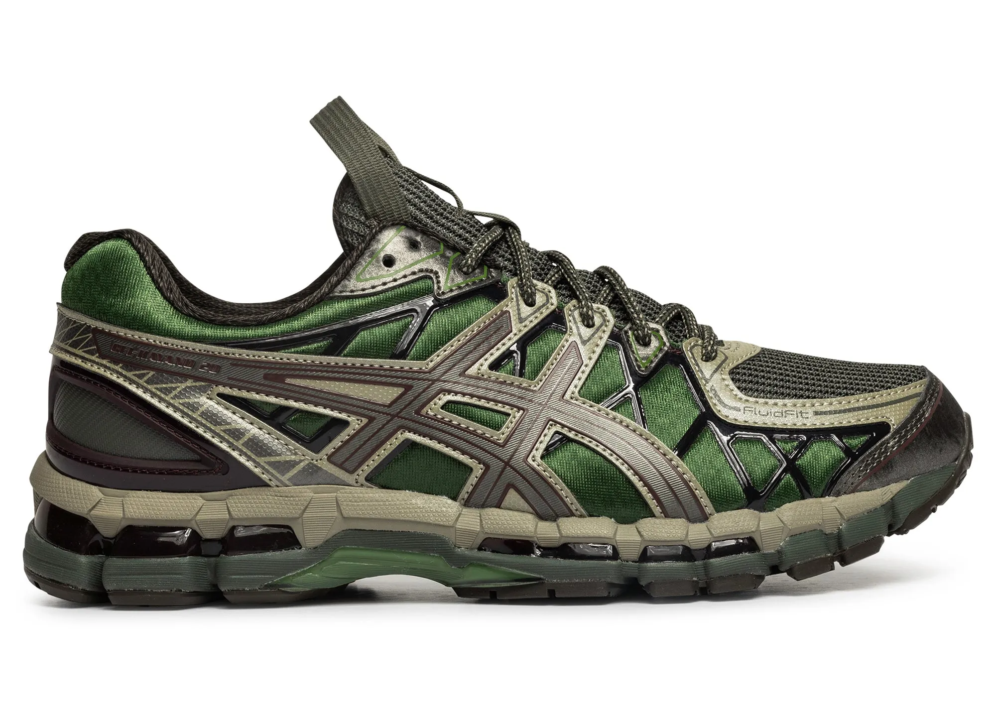 Asics x Kiko Kostadinov UB10-S Gel-Kayano 20 'Moss / Gunmetal' quick dry Smooth ride