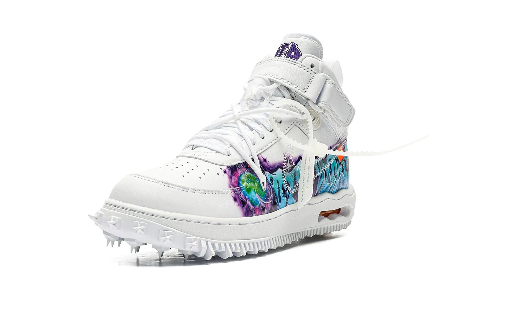 Slip-resistant look Air Force 1 Mid "Off-White - Graffiti White"