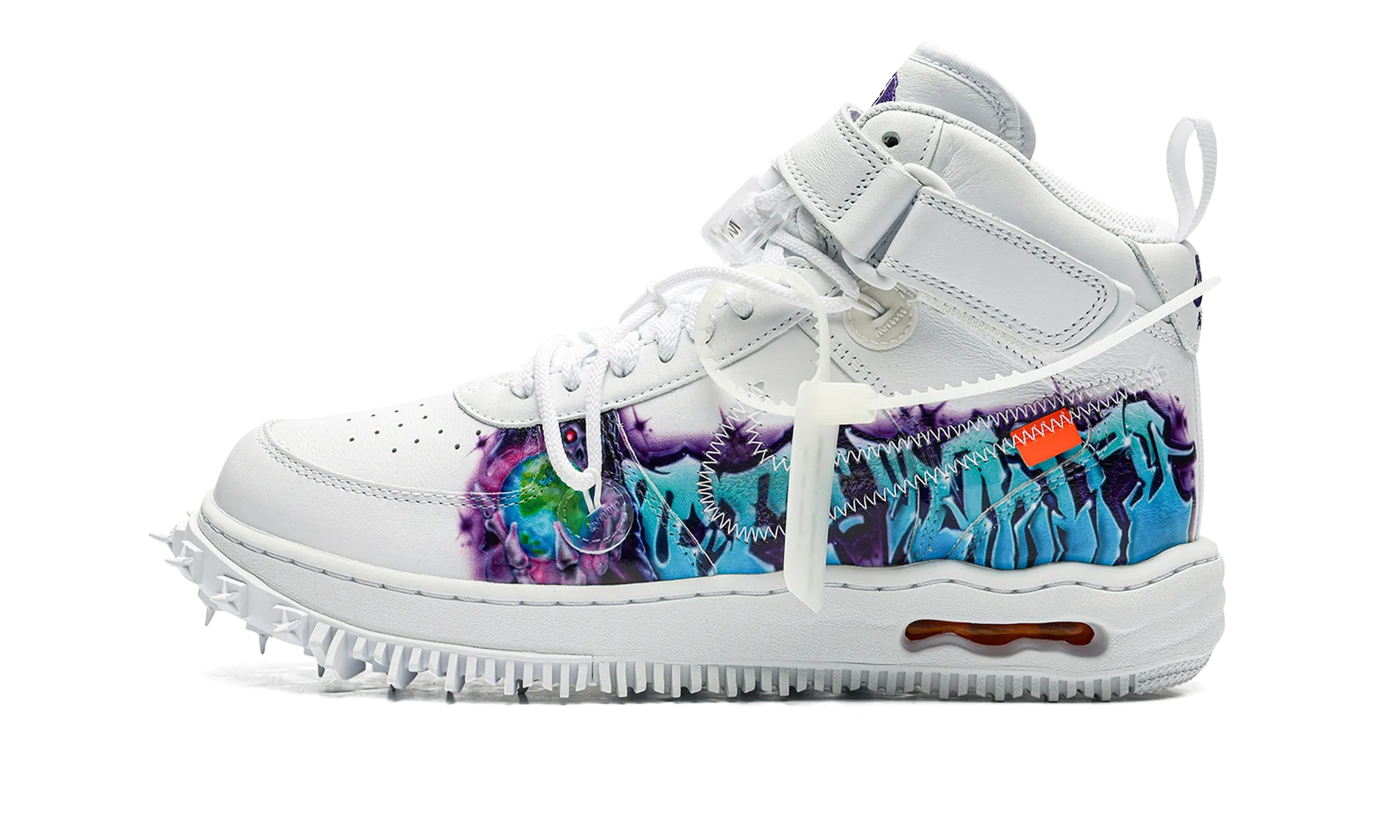 Bendable Versatile Style Air Force 1 Mid "Off-White - Graffiti White"