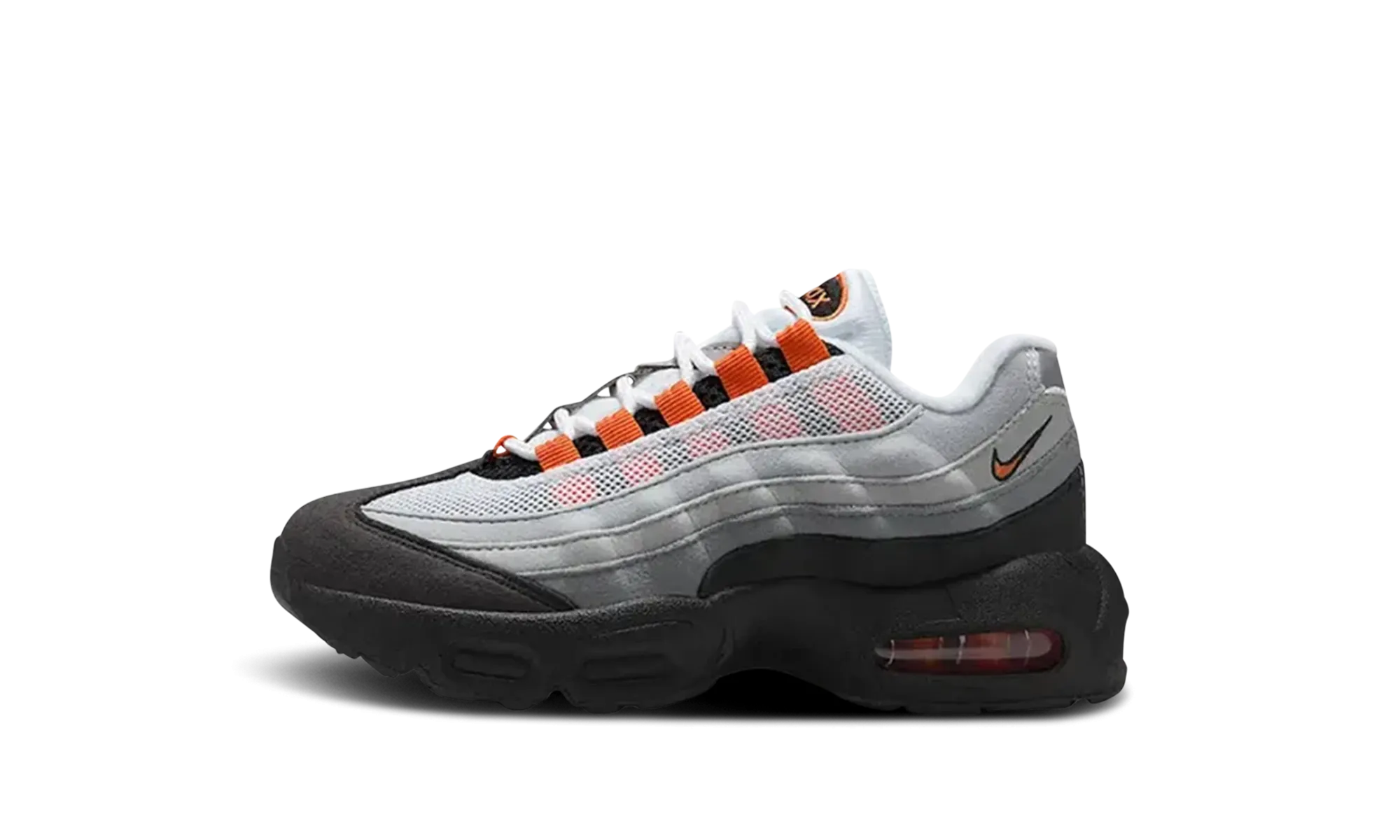 Air Max 95 OG PS "Bright Mandarin" carbon - fiber running shoes running on grass