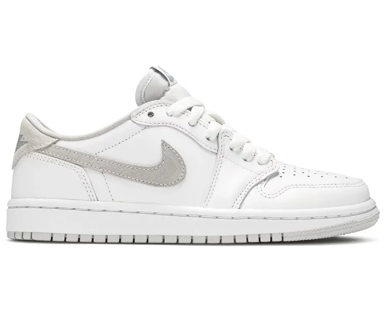 Arch Support System Women's Nike Air Jordan 1 Low (White/Particle Grey)