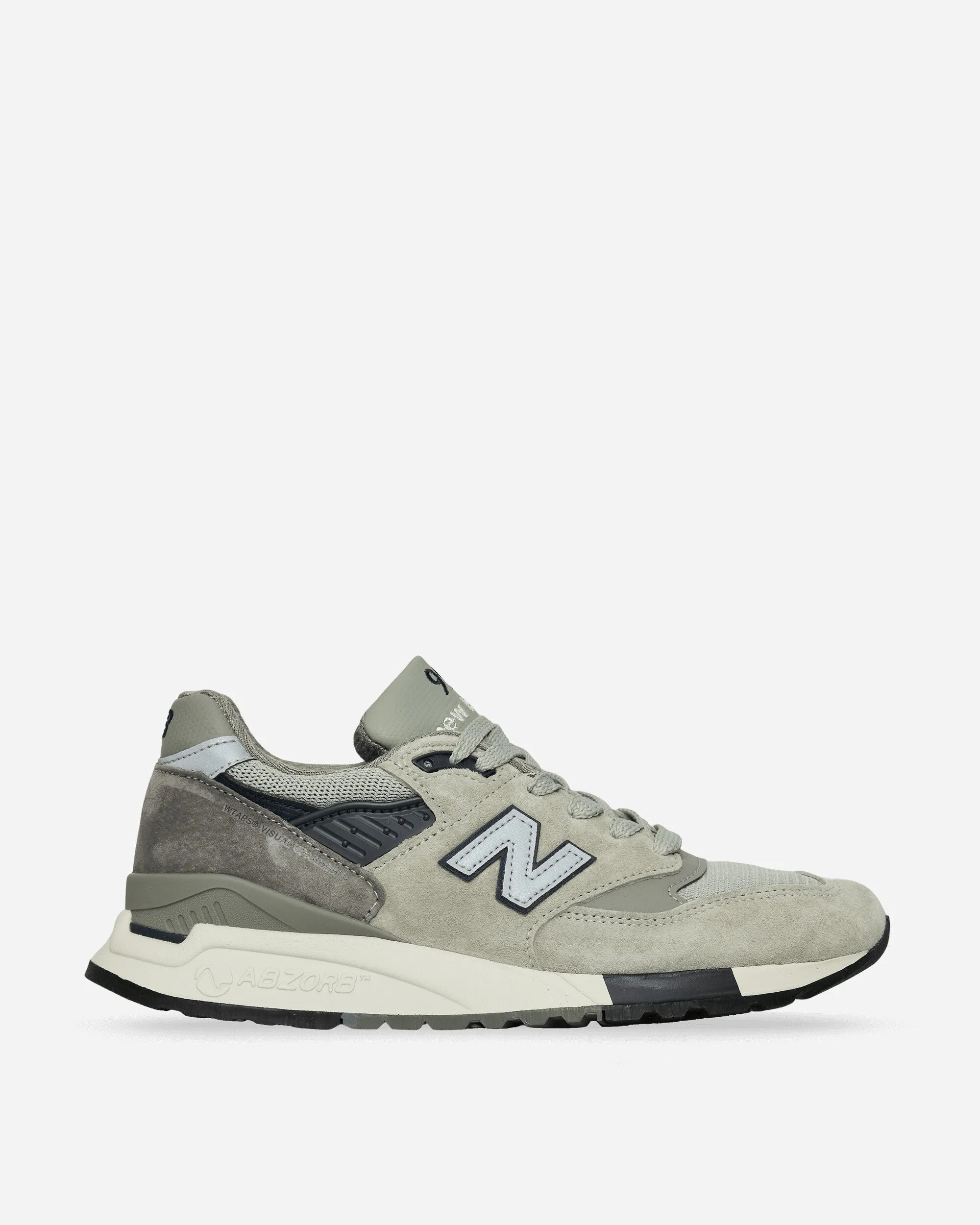 WTAPS Made in USA 998 Sneakers Grey Stitched Detailing