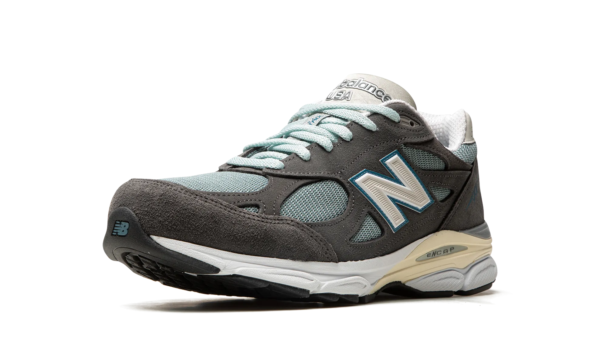 990 v3 "Kith - Steel Blue / Grey" CarbonRubberOutsole medial support shoes