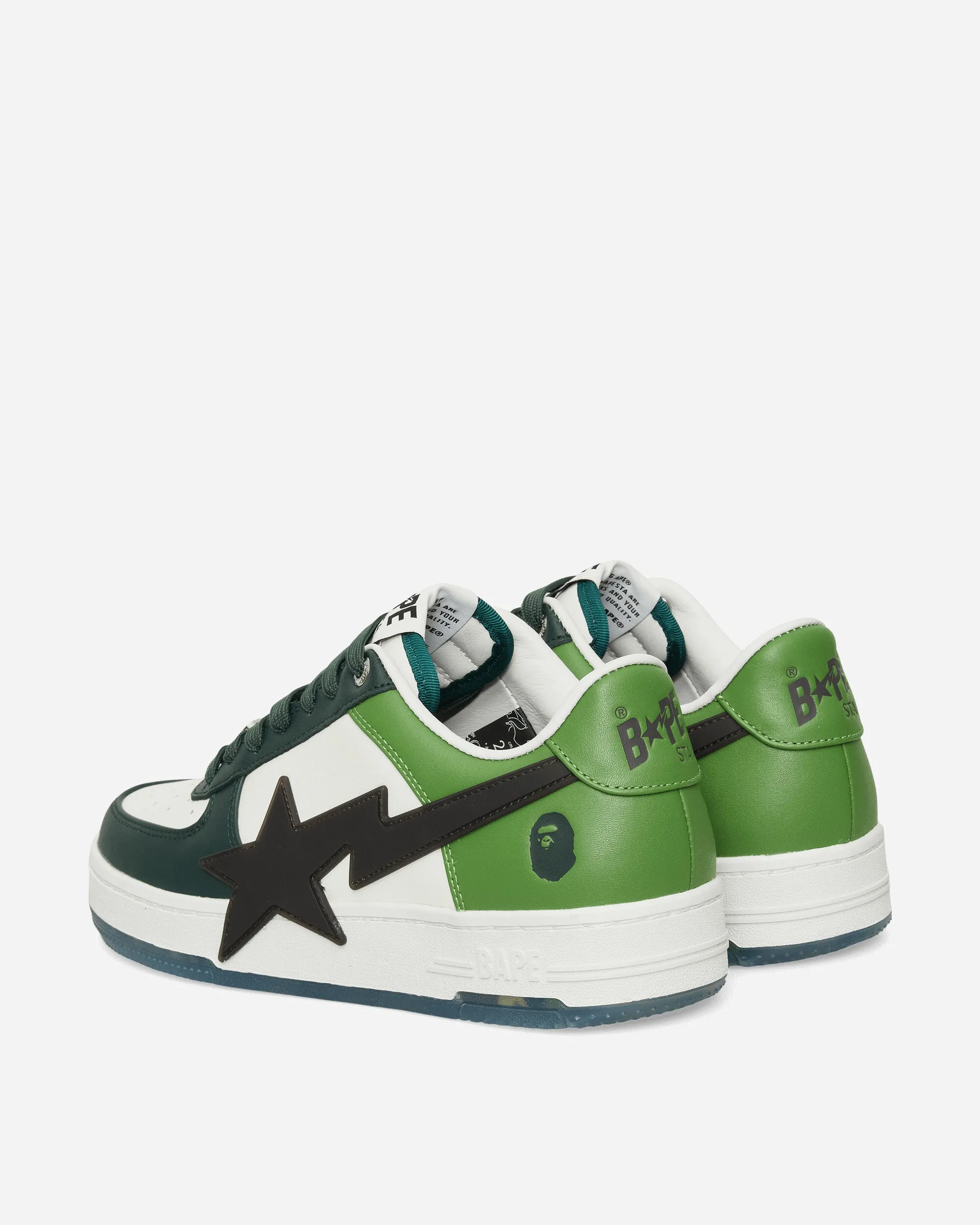 BAPE STA OS M2 Sneakers Green Durable Bottom