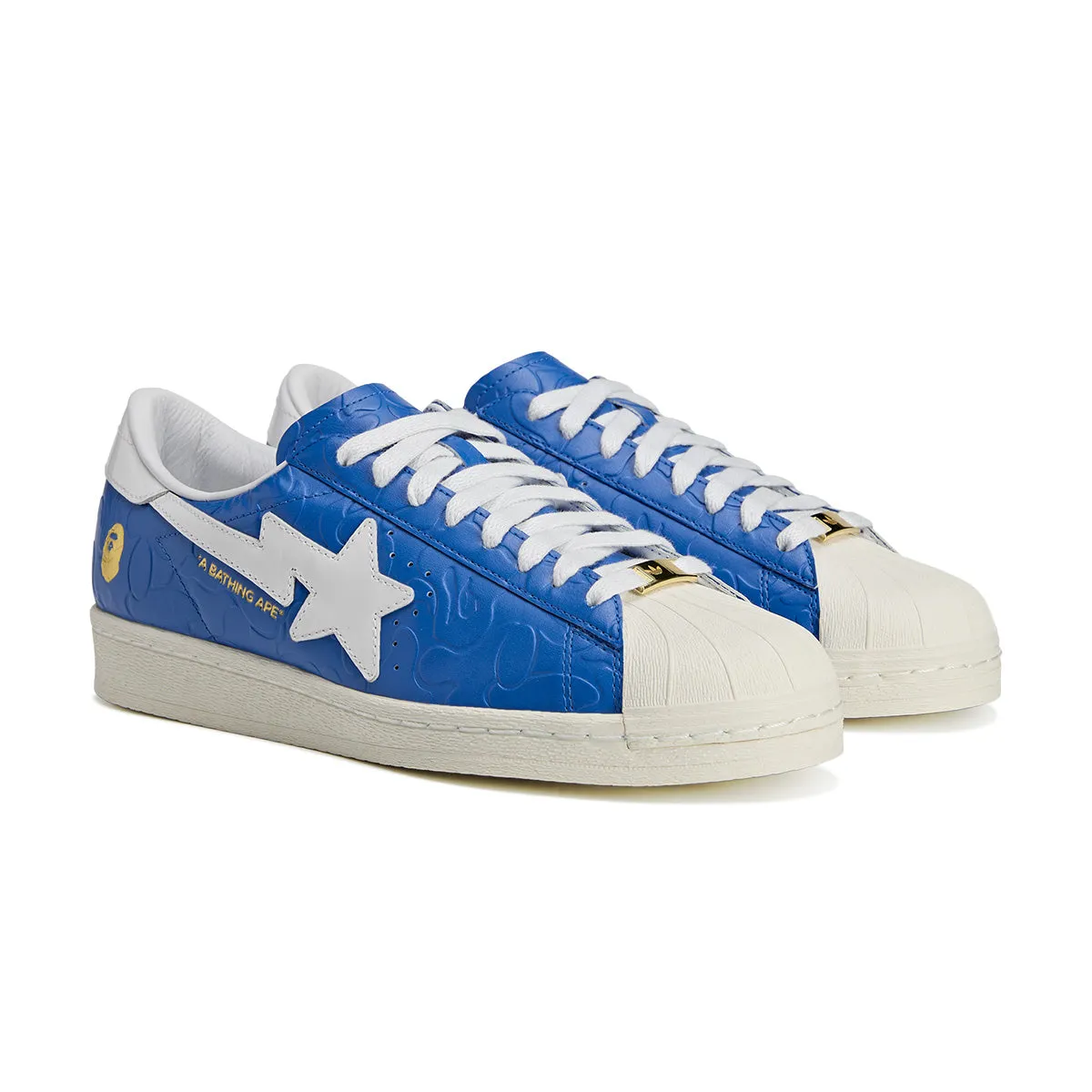 least beach Shock - absorbing midsole   BAPE Superstar Vintage 'Blue'