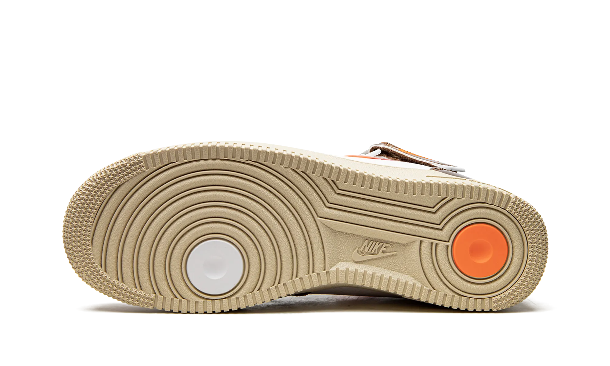 Hexagonal Grip Tread Sneaker Comfort Air Force 1 Mid QS "Ale Brown"