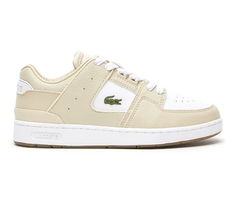 Women's Lacoste Court Cage 2 123 SFA (White/Gum) Tuned Rocker Geometry