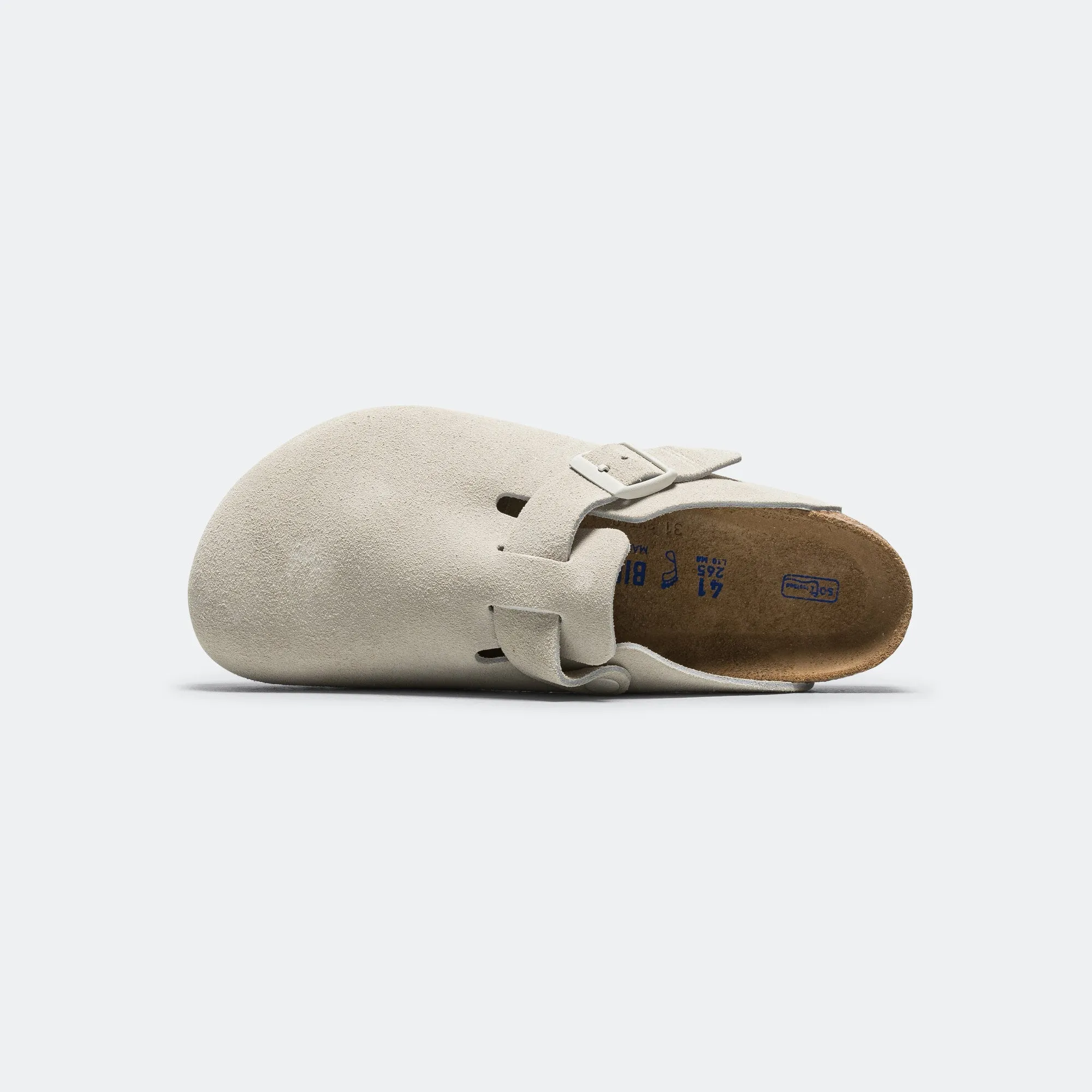 Boston SFB - Antique White Suede Leather Everyday Wear