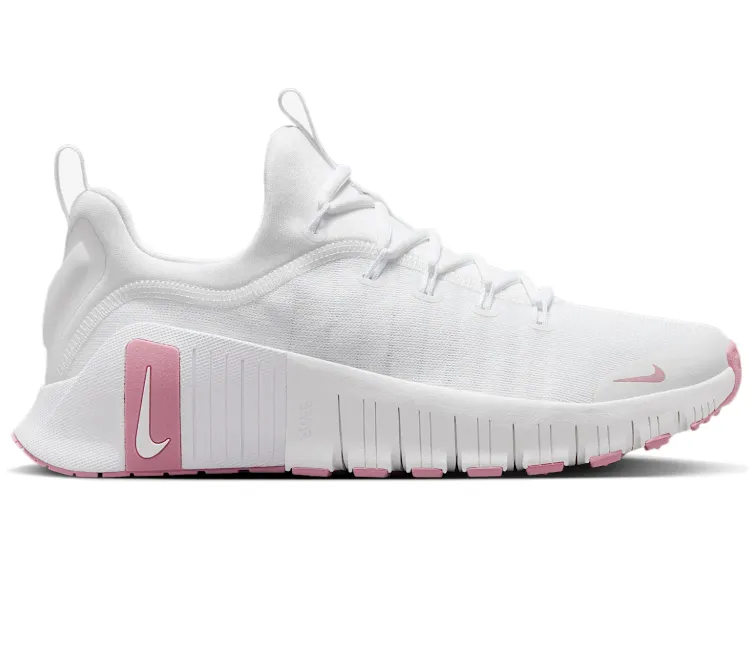 Hyperlock Heel Cage Versatile Silhouette Women??s Nike Free Metcon 6 (White/Rose Pink)