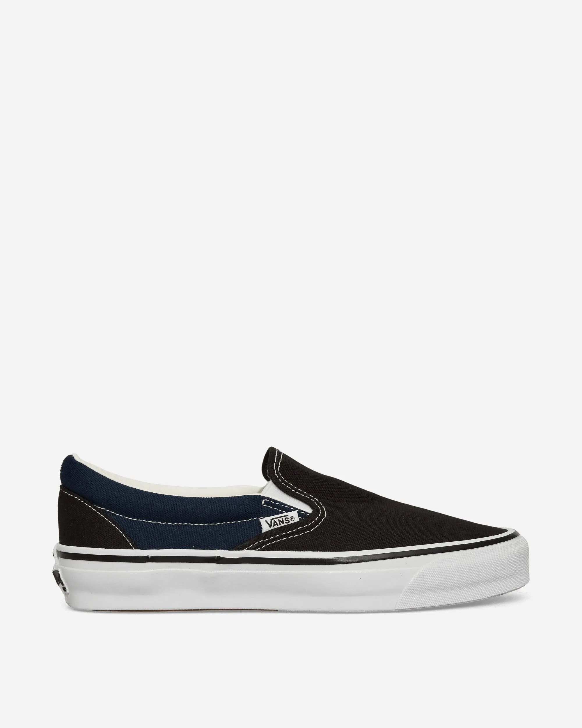 Engineered Garments Slip-On 98 Sneakers Black / Blue Shock Absorbing TPU Sleek Edge