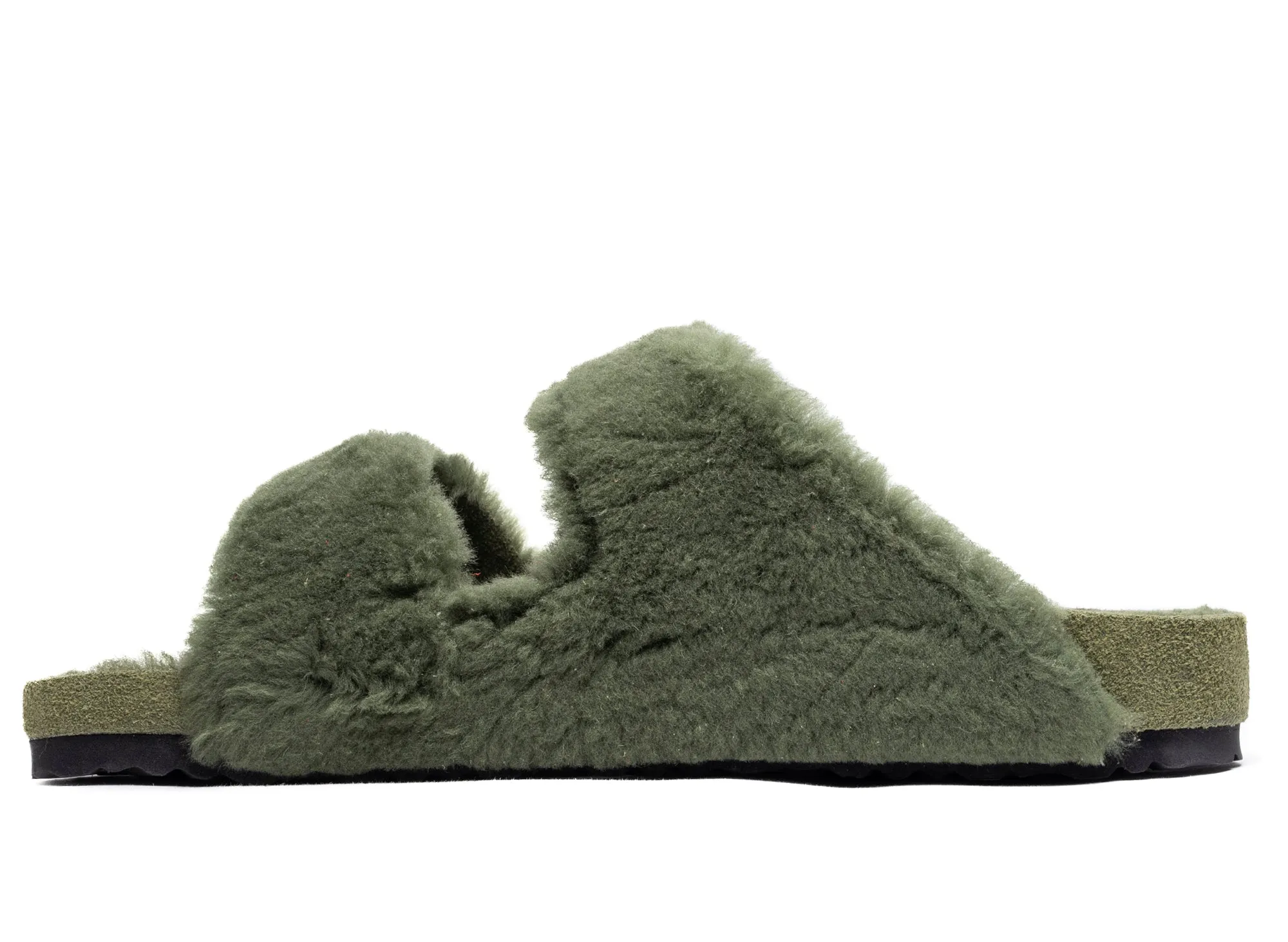 Surf Mode Birkenstock Arizona 1774 in Shearling Green