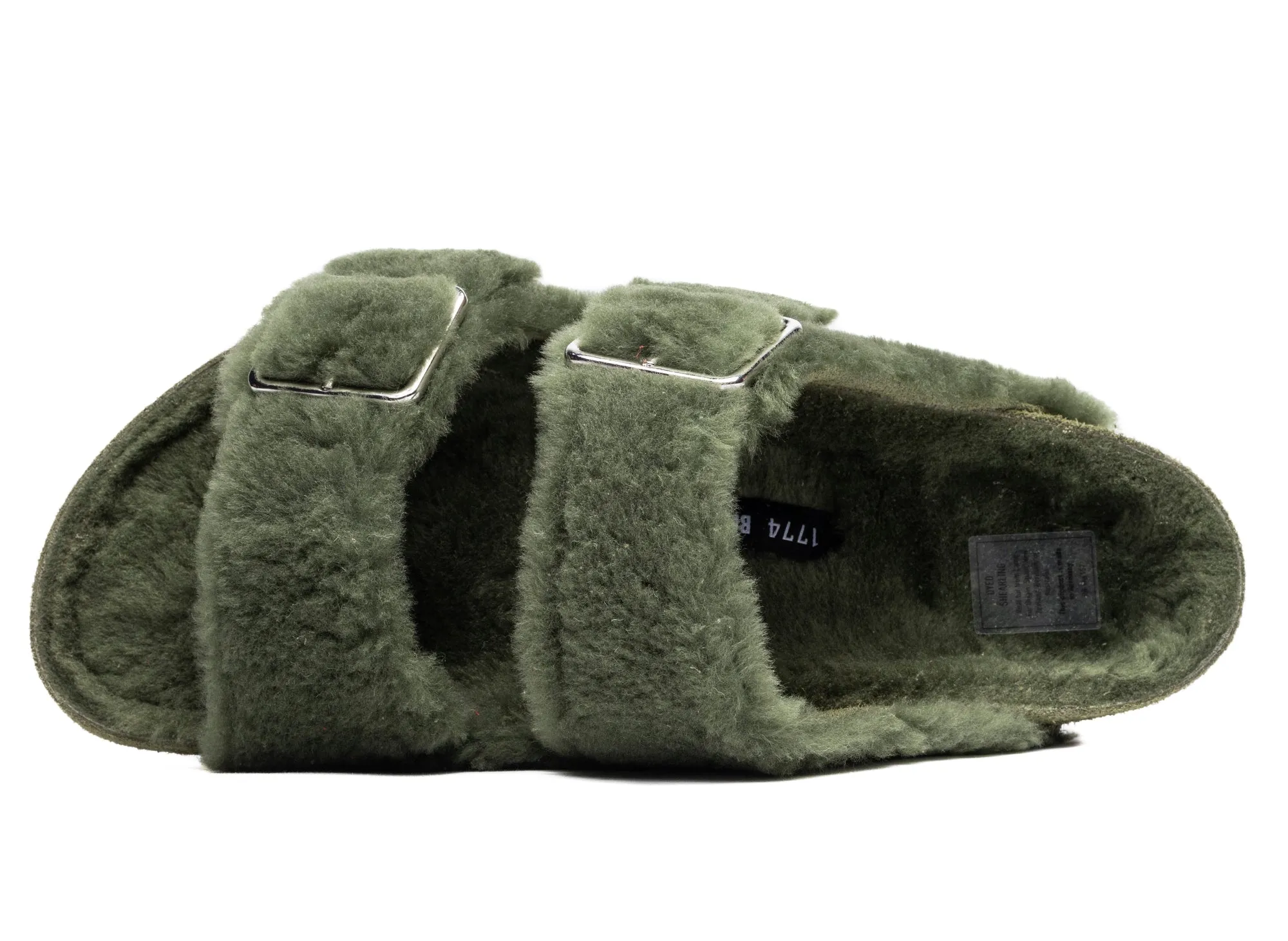 Birkenstock Arizona 1774 in Shearling Green Running Street Run