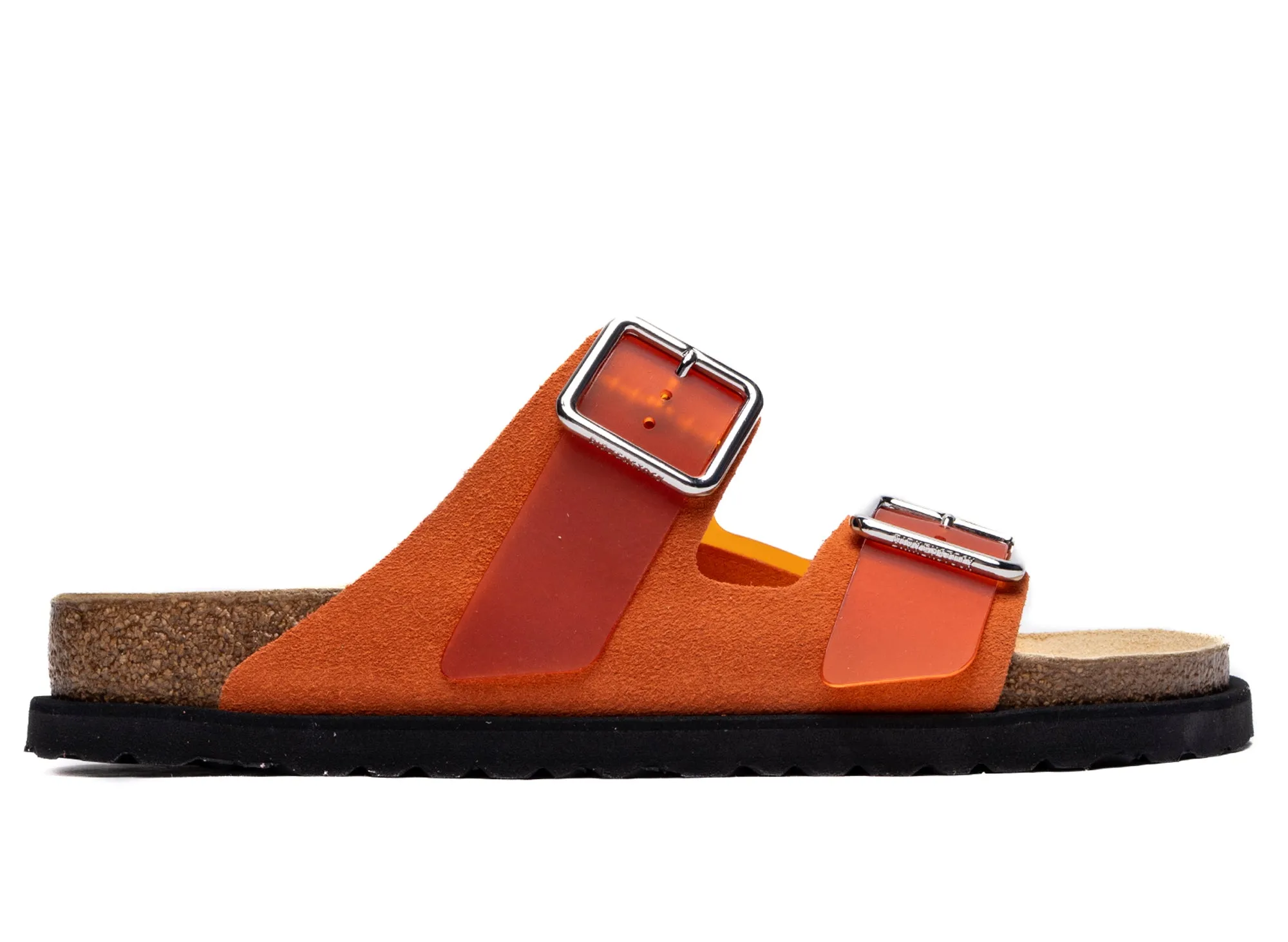 Flexibility Leg Long Birkenstock Arizona Milky PVC 1774 in Vibrant Rose