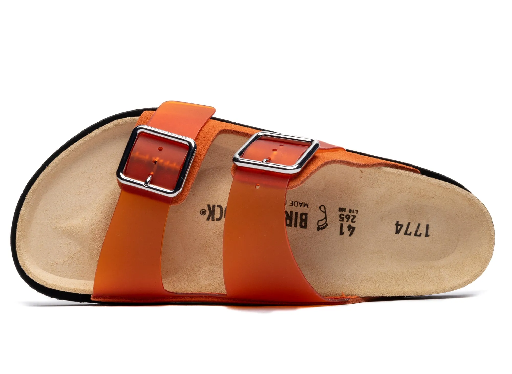 Birkenstock Arizona Milky PVC 1774 in Vibrant Rose Snow Grip Modern Bold
