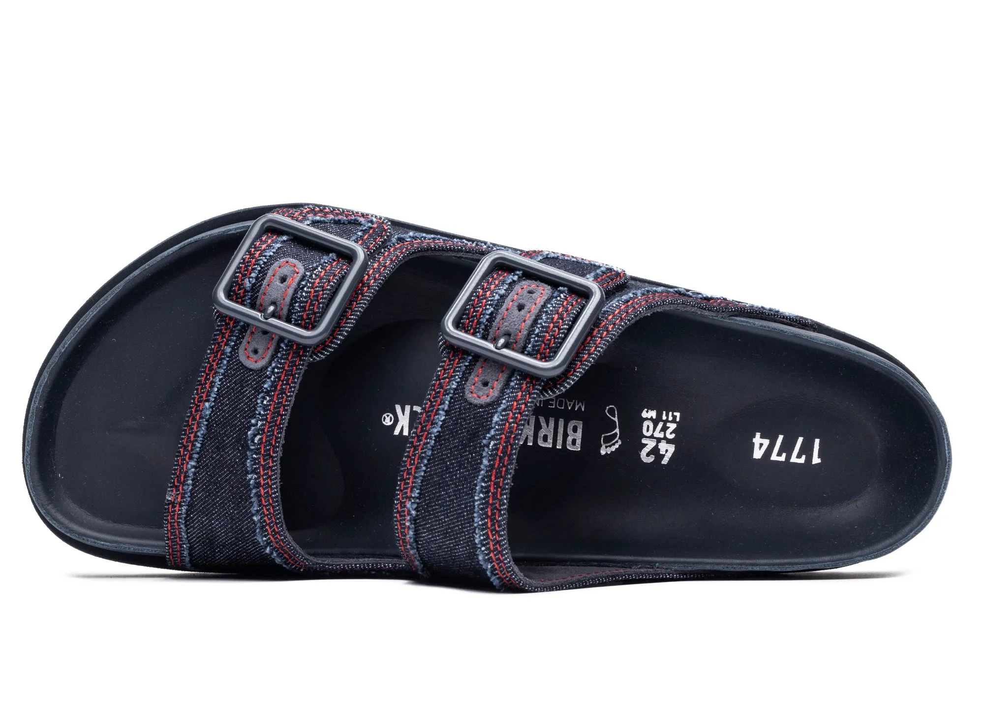 Birkenstock Arizona Stone Washed Denim 1774 'Dark Wash Denim' Peak Mode Freeze Proof