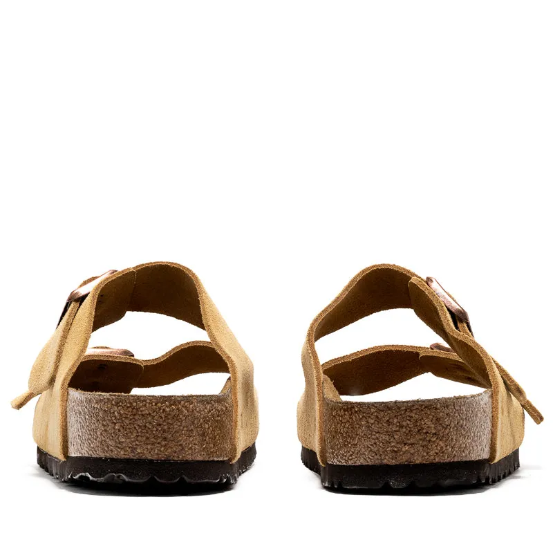 Impact Resistant Birkenstock Arizona Suede - Latte Cream