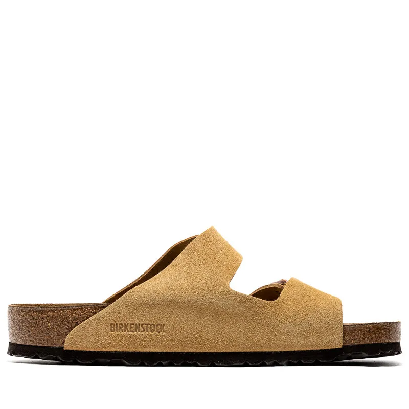 Smooth Steps Chill Mode Slip Birkenstock Arizona Suede - Latte Cream
