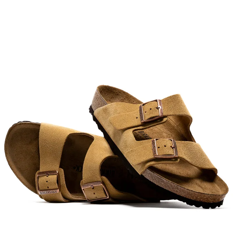 Shore Style Birkenstock Arizona Suede - Latte Cream