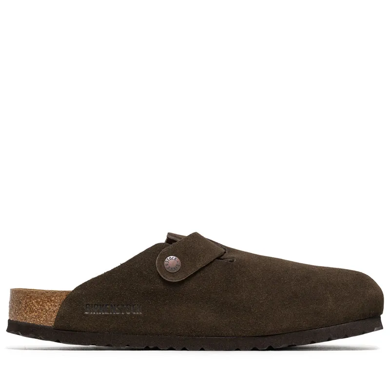 Instant Comfort Smooth Walk Birkenstock Boston Soft Footbed Suede - Mocha