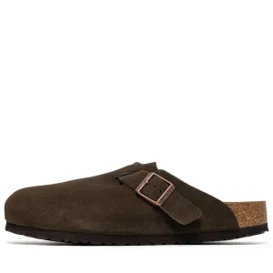 Travel sandals Birkenstock Boston Soft Footbed Suede - Mocha