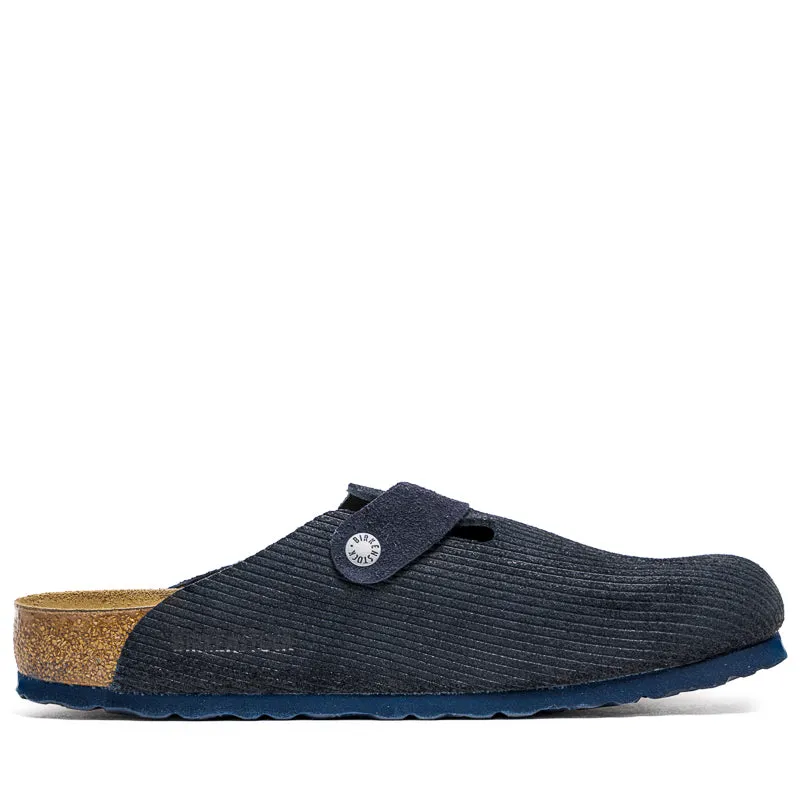 Outfit Friendly Birkenstock Boston Suede Corduroy - Midnight