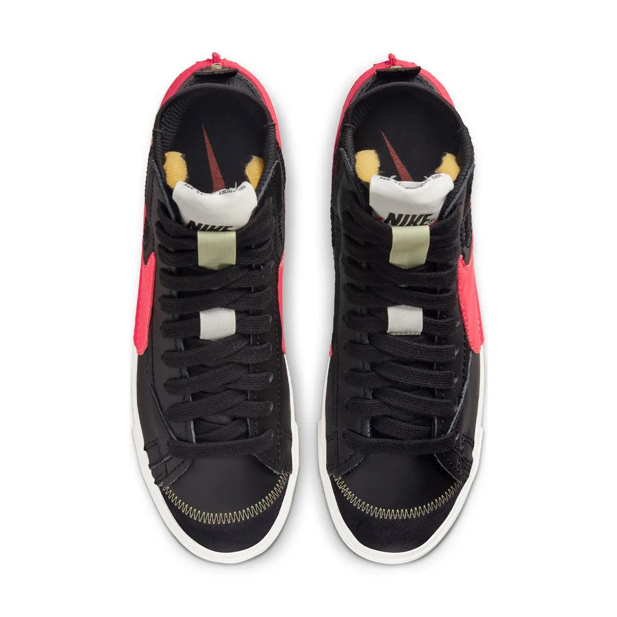 Blazer Mid '77 Jumbo 'Black Bright Crimson' Sporty lining