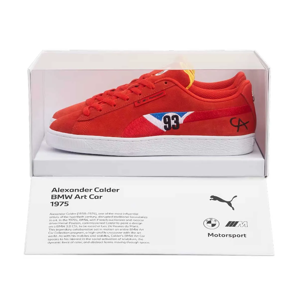  BMW M Motorsport Suede Calder 'Pop Red' Athletic Performance